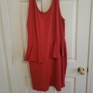 Red Sleeveless Bodycon Dress
